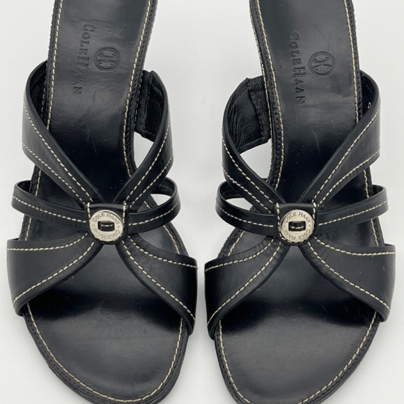Cole Hann Brooke Slide Black Sandal with 2.5 Heel; Size 6B; EUC - Picture 2 of 9
